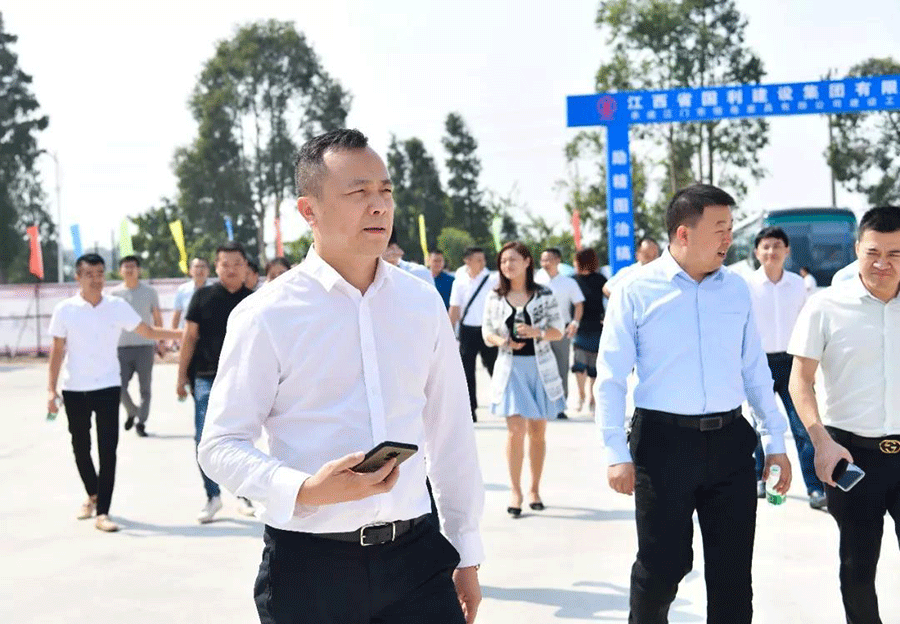 迪歐家具集團江睦工業園項目動工奠基儀式入場現場圖