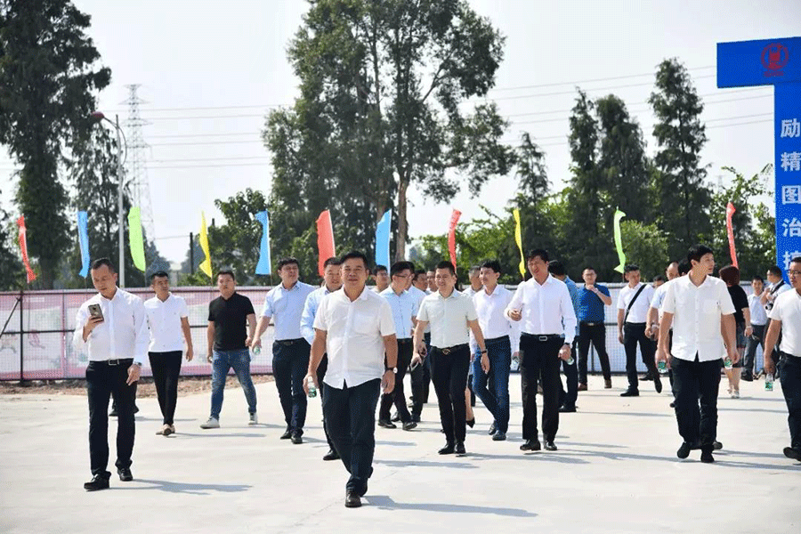 迪歐家具集團江睦工業園項目動工奠基儀式入場現場圖